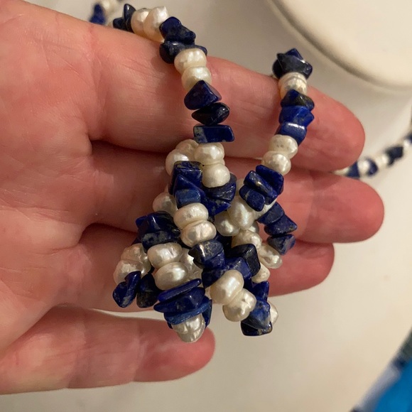 Lapis & Pearls X 2 - Picture 5 of 10